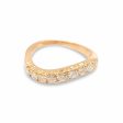 NEW Rose Wave Diamond Half Eternity Ring 18kt Sale