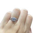 Twisted Shank Cushion Diamond Ring 14kt Hot on Sale