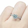 1.32cts M SI2 Round Brilliant Diamond Engagement Ring 14kt | GIA Certified For Sale