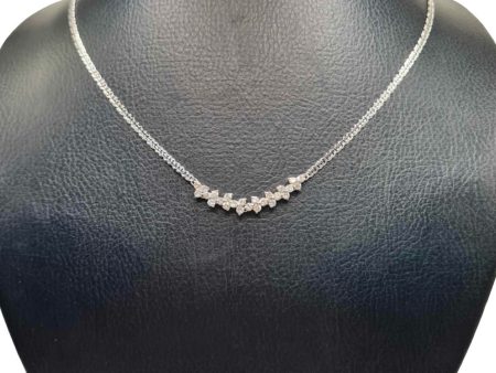 NEW Round Smiley Diamond Necklace 14kt For Cheap