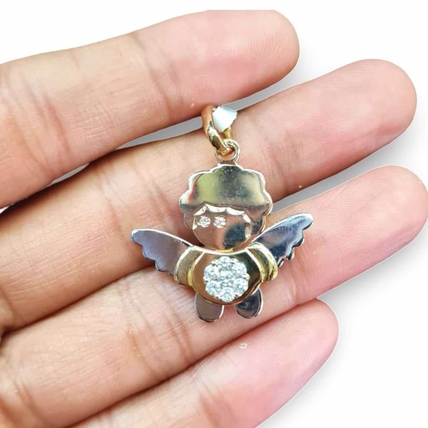 NEW Angel Diamond Pendant 18kt Online Sale