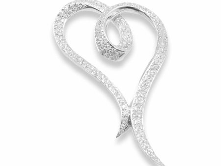 NEW Heart Split Diamond Pendant 18kt Online