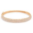 NEW Round Half Eternity Diamond Bangle 18kt Fashion