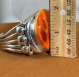 Orange Spiny Oyster Cuff by Alfred Lee on Sale