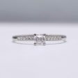 0.54cts G VS Asscher Paved Diamond Engagement Ring 14kt #0076 Online