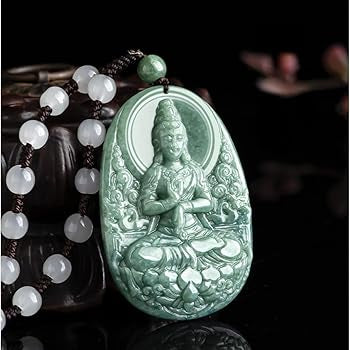 THE VAULT | Genuine Natural Hand Carved Jadeite Buddha Pendant Necklace For Cheap