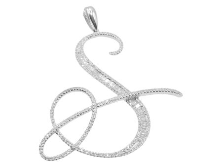 NEW Cursive S Diamond Pendant 14kt Cheap