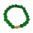 GOLD PIYAO | 24K Emerald Green Birthmonth Beads Lucky Piyao Bracelet Online