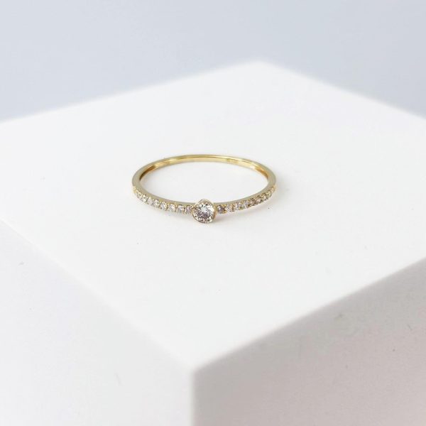 #LVNA2024 | Golden Half Eternity Promise Diamond Ring 18kt Sale