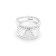 NEW Twin Pair Round Chain Edge Deco Diamond Ring 14kt For Cheap