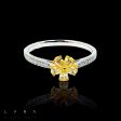 #LVNA2024 | Floral Yellow Diamond Ring 18kt Hot on Sale