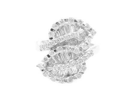 NEW Duo Leaf Deco Diamond Ring 18kt Supply