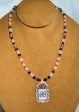 Rose Quartz Inlay Necklace by Ben and Valerie Aldrich Discount