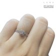 LVNA | 0.33cts Rare Pink Colored Cushion Halo Paved Diamond Engagement Ring 14kt Hot on Sale