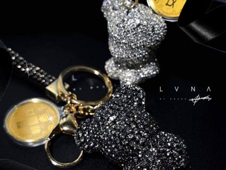 THE VAULT | The LVNA 24K Crystal Teddy Bear Key Chain (999.9au) Hot on Sale