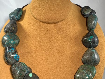 Turquoise Nugget Necklace by Lorraine Lucero For Cheap