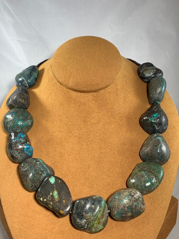 Turquoise Nugget Necklace by Lorraine Lucero For Cheap