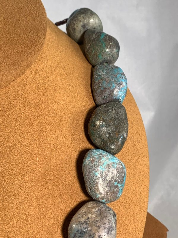 Turquoise Nugget Necklace by Lorraine Lucero Online Sale