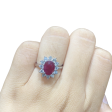 Ruby Gemstones Diamond Ring 14kt Supply