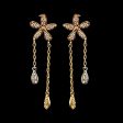 #LVNA2024 | Flower Drop Pear Dangling Diamond Earrings 18kt Sale