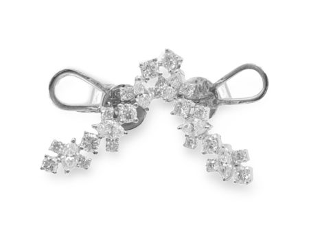 NEW Crawler Multi-Shape Diamond Earrings 18kt Cheap