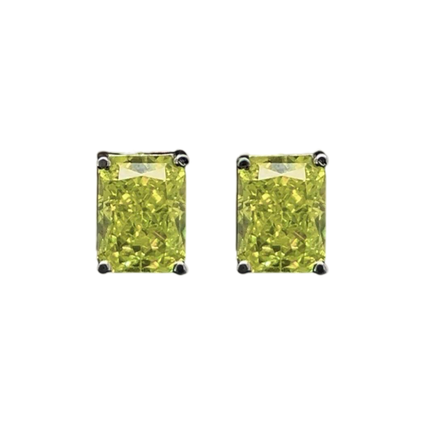 LVNA Signatures Brilliant Cut Peridot Gemstones Earrings 18kt Supply