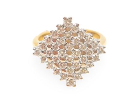 NEW Golden Diamond Ring 18kt Online