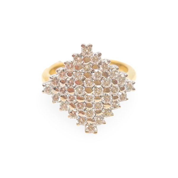 NEW Golden Diamond Ring 18kt Online