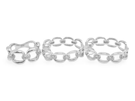 NEW Accented Chain Link Diamond Jewelry set 18kt Online