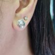 NEW Shineadime Round Solitaire StudDiamond Earrings 14kt Sale