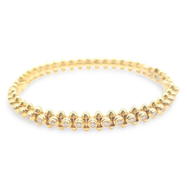 NEW Golden Clash De LVNA Diamond Bangle 18kt on Sale