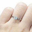 0.38ct I VS2 Princess Solitaire Diamond Engagement Ring 14kt #0081 For Cheap