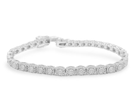 NEW Round Diamond Tennis Bracelet 14kt Supply