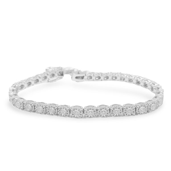 NEW Round Diamond Tennis Bracelet 14kt Supply