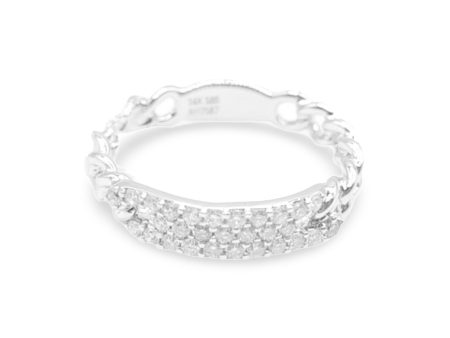 NEW Chain Half Eternity Diamond Ring 14kt Cheap