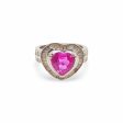 NEW Heart Ruby Gemstone Diamond Ring 14kt Online