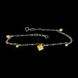 #LVNA2024 | LVNA Signatures Square Cushion Rare Fancy Yellow Colored Station Diamond Bracelet 18kt Supply