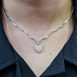 NEW Heart Diamond Choker Necklace 14kt Cheap