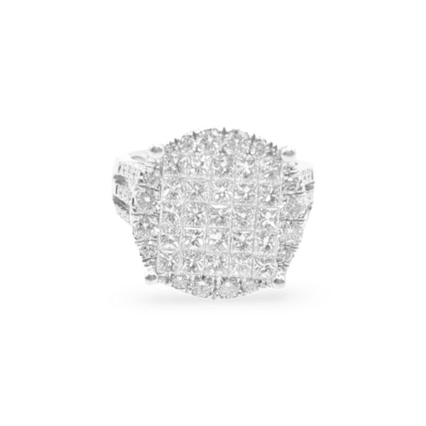 NEW Round Cathedral Diamond Ring 18kt Online Hot Sale