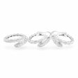 NEW Serpent Hoop Half Eternity Diamond Jewelry Set 14kt Online Hot Sale