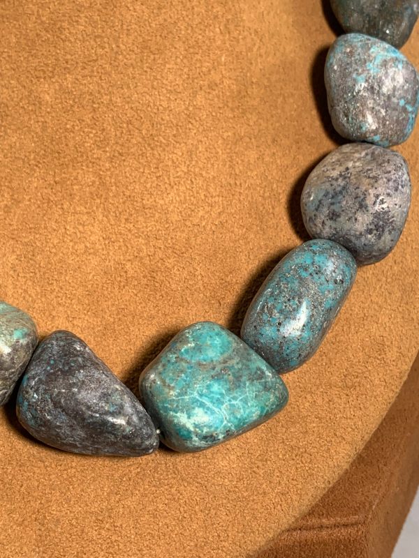 Turquoise Nugget Necklace by Lorraine Lucero Online Sale