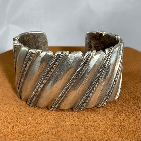 Thick Silver Band Cuff by Jock Favour For Cheap