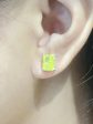 LVNA Signatures Brilliant Cut Peridot Gemstones Earrings 18kt Supply