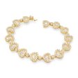 NEW Golden Heart Diamond Bracelet 18kt Online Sale