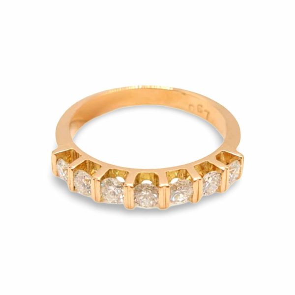 NEW Rose Half Eternity Diamond Ring 14kt Online Sale