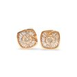 NEW Round Spiral Baguette Diamond Earrings 18kt For Sale