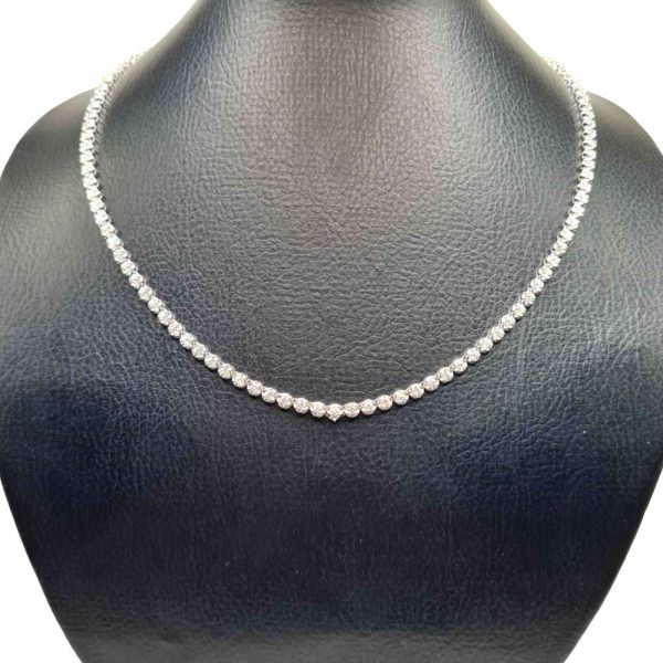 NEW Full Eternity Diamond Necklace 14kt Sale