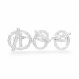 NEW Oval Lock Diamond Jewelry Set 14kt Online Sale