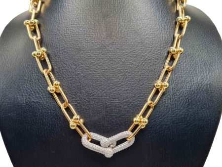 NEW Hardware Chain Diamond Necklace 18kt on Sale