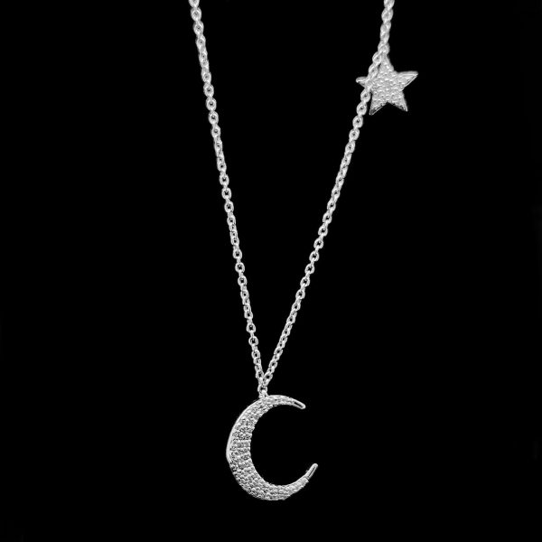 #LVNA2024 | Moon Star Diamond Necklace 18kt For Cheap